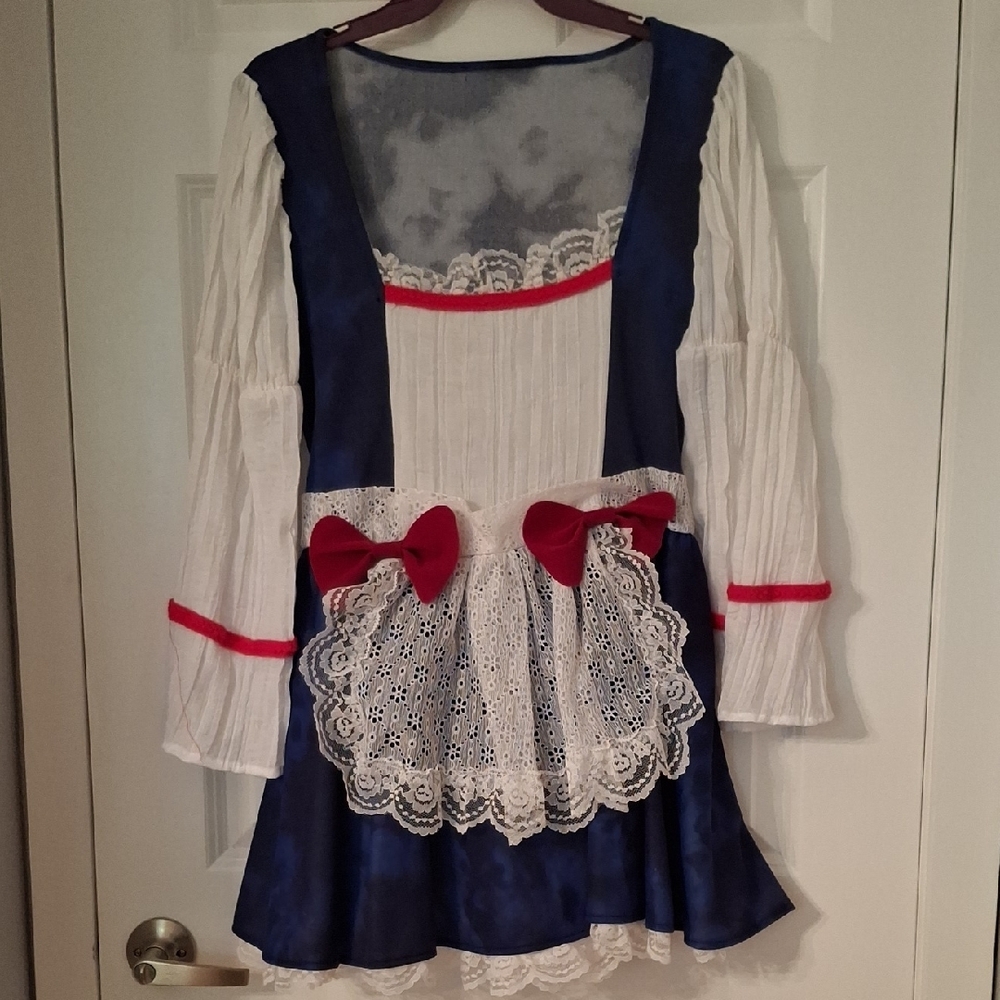 Sexy Octoberfest Maiden/Raggedy Ann Costume (Blonde Wig Included)